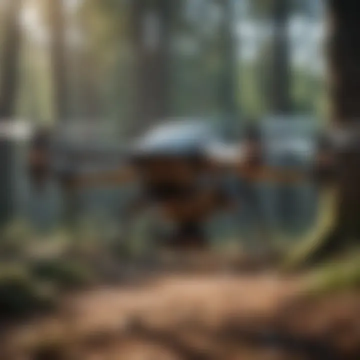 Close-up of drone controls showcasing advanced technology