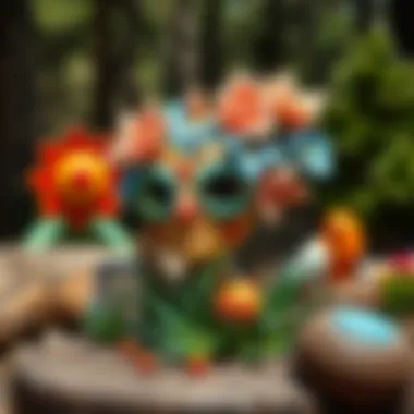 Community art installation reflecting local culture