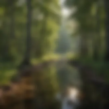 Natural Harmony: Michigan's Indigenous Connection to the Land A serene landscape showcasing the natural beauty of Michigan, reflecting the connection of tribes to the land.