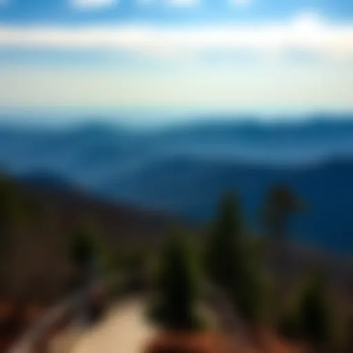 Panoramic Vista of the Southern Appalachians Breathtaking view of the Southern Appalachian Mountains from Mount Pisgah
