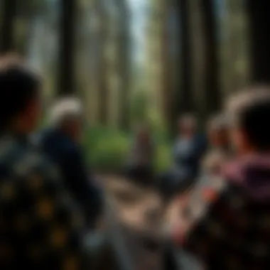 An engaging community meeting focused on forest conservation