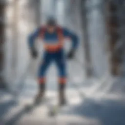 Historical representation of cross-country skiing evolution