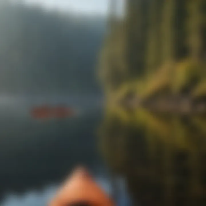 Kayakers enjoying a serene morning on Odell Lake