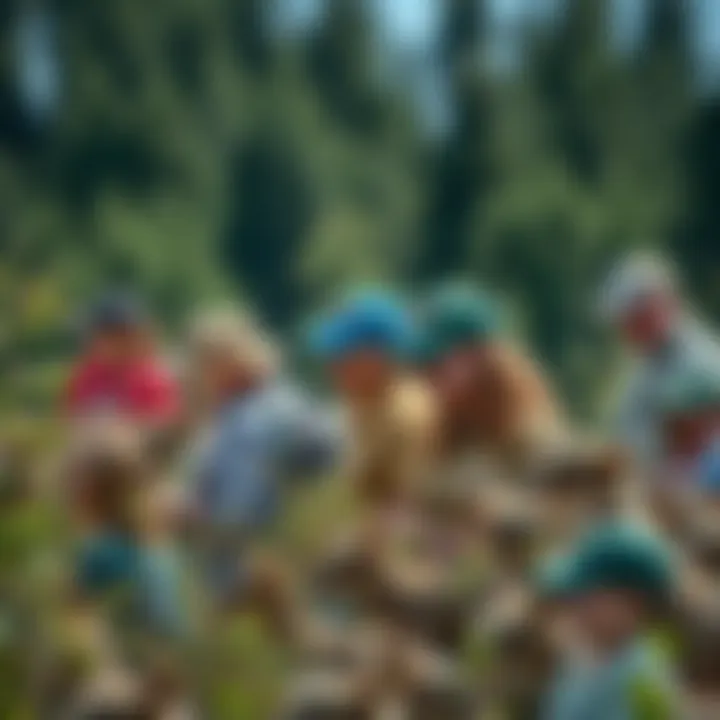 Community members engaging in wildlife conservation activities