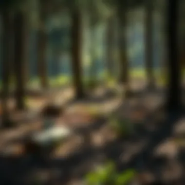 Illustration of ecological benefits of using LiDAR in woodland management