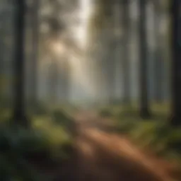 Forested area representing sustainable forestry practices