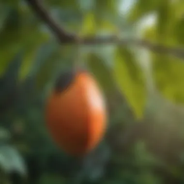 Paw Paw tree with ripe fruit