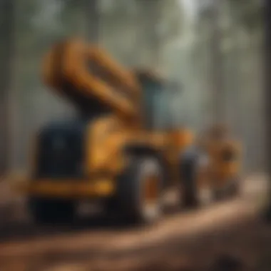 Advanced Equipment for Pine Straw Extraction Heavy machinery designed for efficient pine straw collection