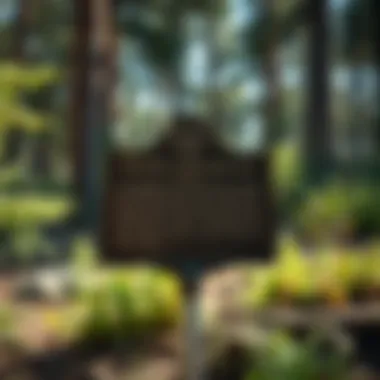 Historical Marker of Pioneer Camp Grounds A historical marker placed at a pioneer camp ground, showcasing its significance