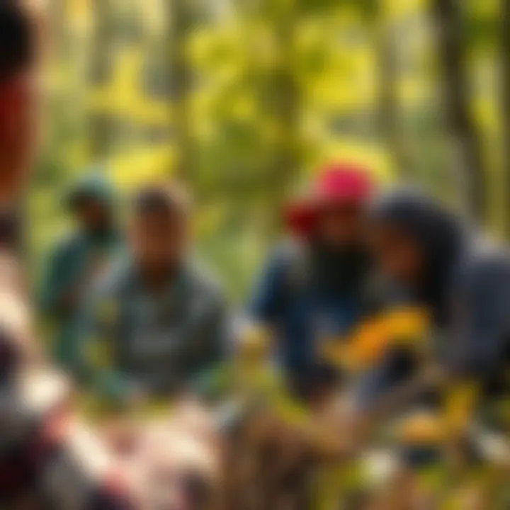 United for Wildlife Protection Community members participating in a conservation project