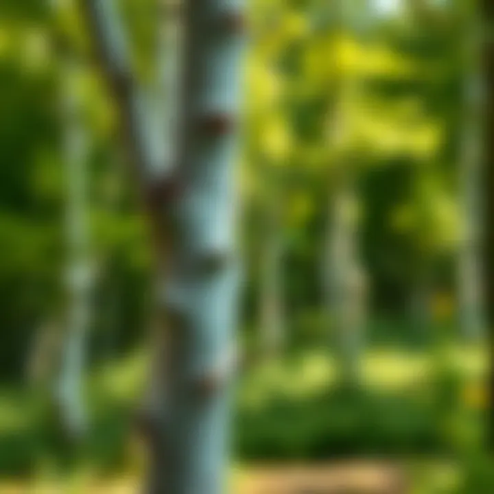 Pruned Birch Beauty Beautifully pruned birch tree in a landscape