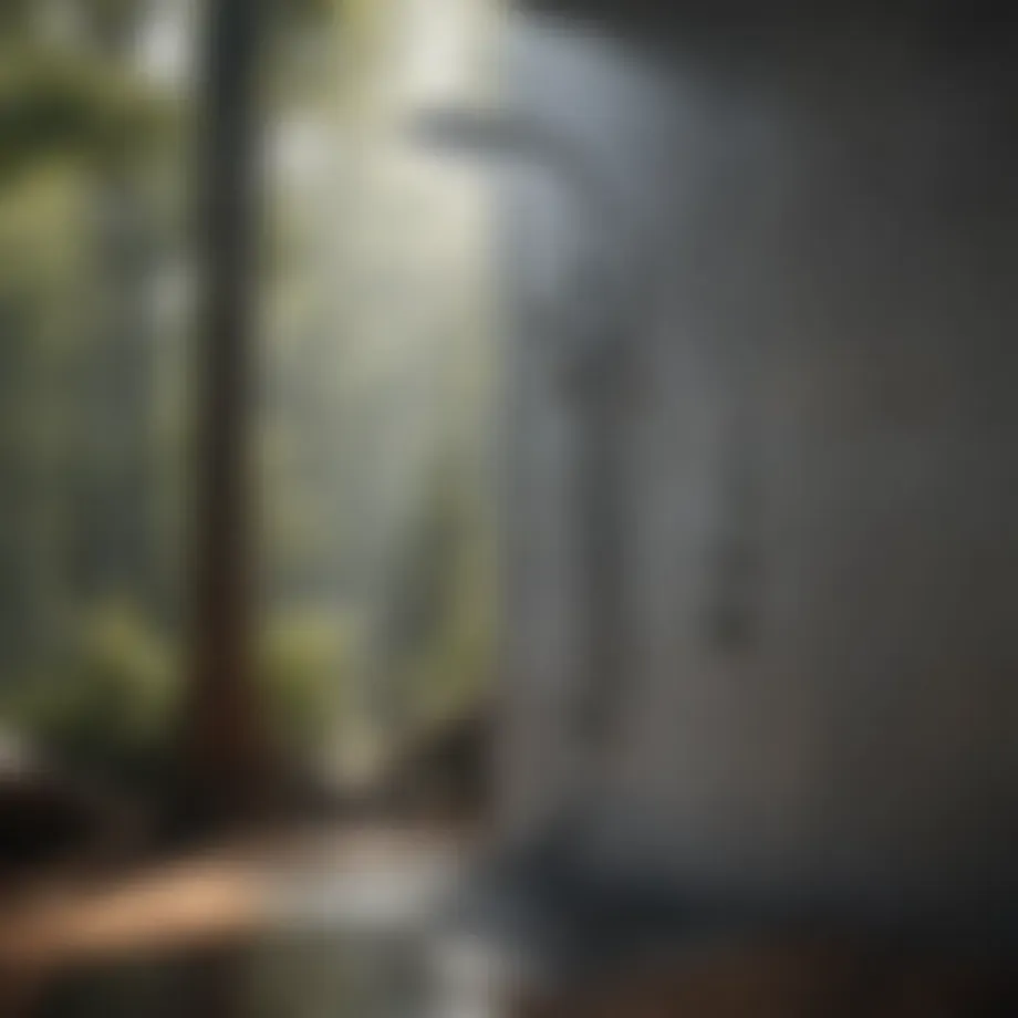 Sleek modern pumped shower unit showcasing innovative design