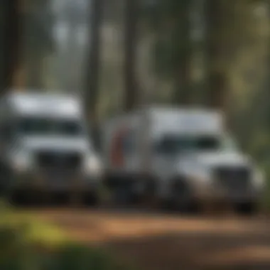 Fleet of Republic Services Trucks in Sultan, WA Republic Services fleet in Sultan, WA