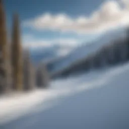 Pristine snow-covered slopes in Salt Lake City