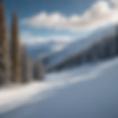 Pristine snow-covered slopes in Salt Lake City