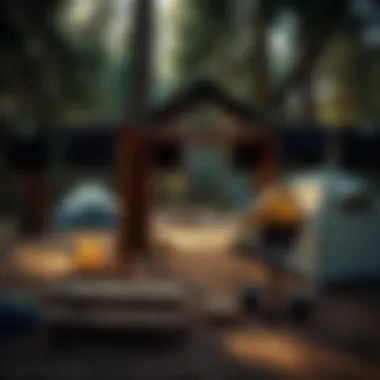 Scenic view of a well-maintained campsite