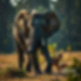 A majestic elephant in its natural habitat