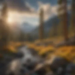 Breathtaking vista of the Sierra Nevada mountains