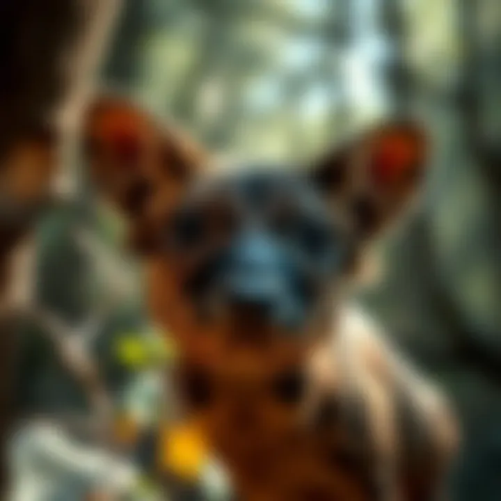 A close-up of an endangered species in its natural environment