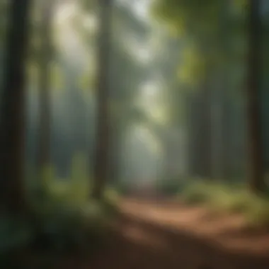 The Role of Forest Canopies in Air Quality Lush forest canopy filtering air pollutants