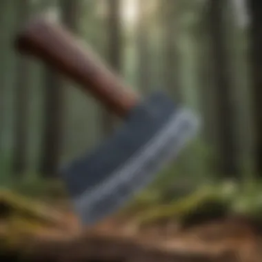 Perfectly Maintained Axe with Sharp Blade A well-maintained axe showcasing a sharp blade