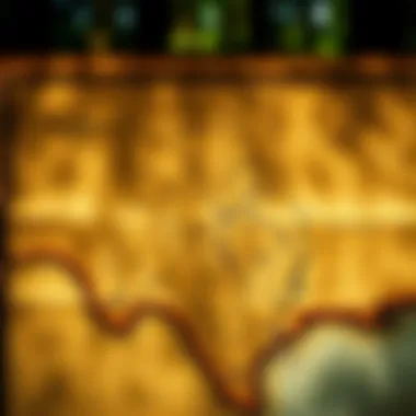 Historical map of Cherokee lands before relocation