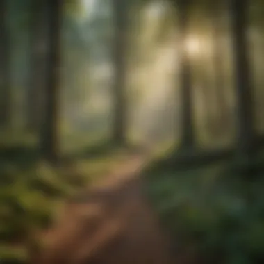 Historic Woodland Landscape Historic woodland landscape illustrating the importance of sustainable management.