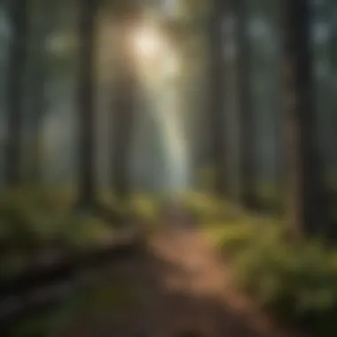 Diverse Species in Carbon Sequestration A dense forest illustrating various tree species.