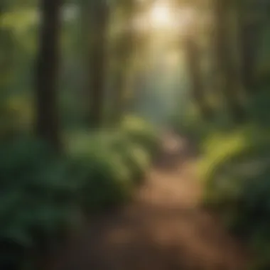 Serenity of Saddle Creek Trails Lush foliage along a tranquil trail