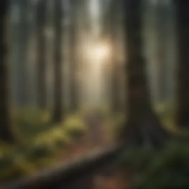 Ecological Importance of Tree Stems Diverse forest ecosystem illustrating the role of tree stems