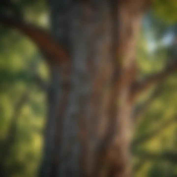 A close-up view of a unique tree species native to Denver