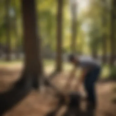 A community tree-planting event in a Denver neighborhood