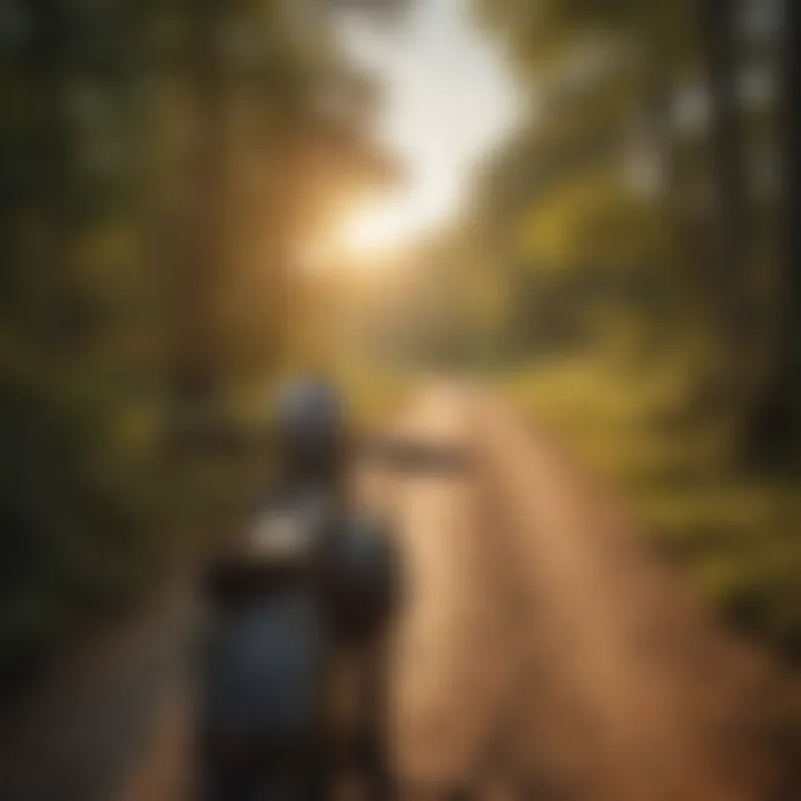 Vibrant sunset over a Kentucky trail ride