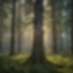 A close-up view of a tree valuation app interface showcasing detailed analytics