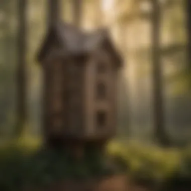 Scale Representation of Bat House Dimensions A scale representation of bat house dimensions for builders