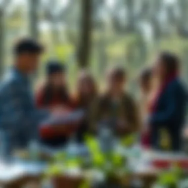 A group of students engaged in a biology class discussion