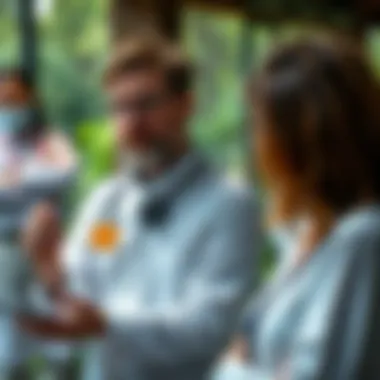 An advanced biologist presenting research findings