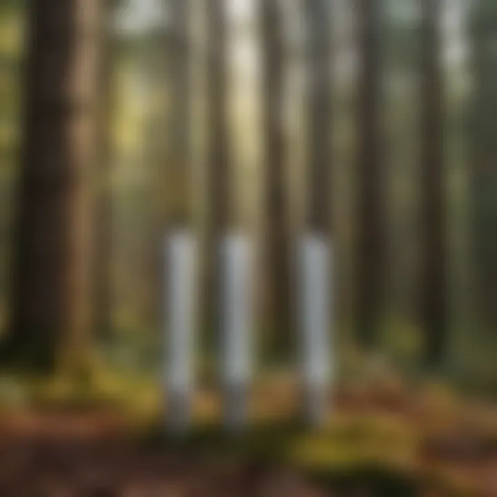 Illustration of various types of Carsonite marker posts