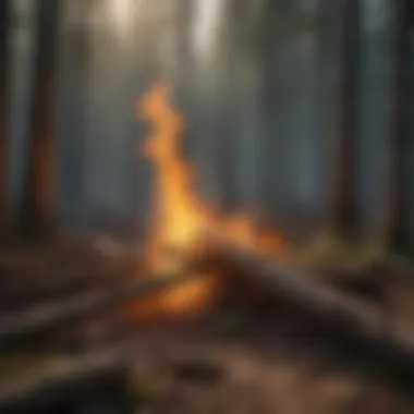 Types of Fire Breaks and Their Functions Illustration depicting different types of fire breaks