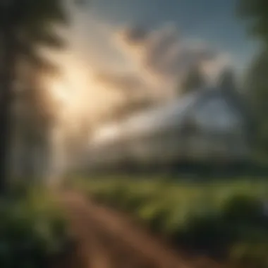 Layers of the Atmosphere and the Greenhouse Effect Illustration of the greenhouse effect with layers of atmosphere