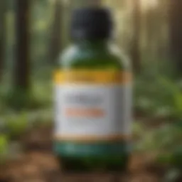 Close-up view of herbicide label showcasing active ingredients