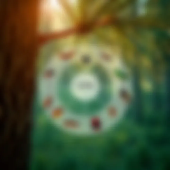 Life Cycle of Pine Tree Pests Illustration depicting the life cycle of a pine pest species