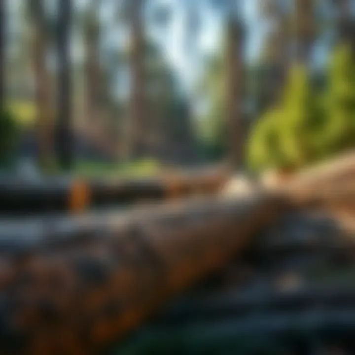 Sustainable forestry practices incorporating plastic logging wedges