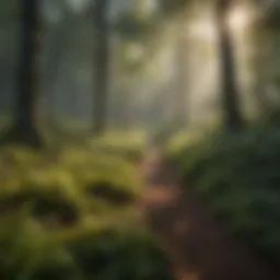 Lush forest showcasing biodiversity and health