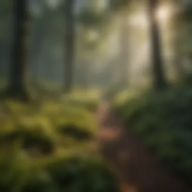 Biodiverse Forest Ecosystem Lush forest showcasing biodiversity and health