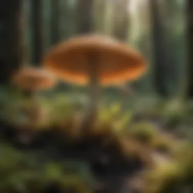 Ecological Roles of Fungi in Nutrient Cycling An illustration depicting the ecological roles of fungi in nutrient cycling.