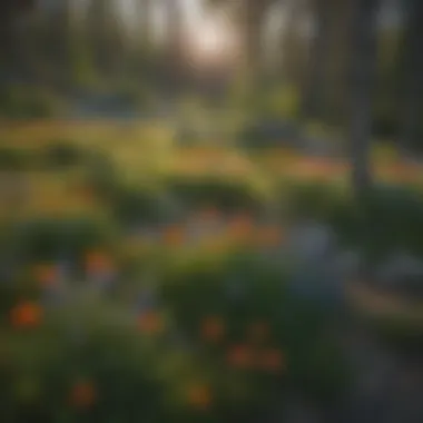 Vibrant wildflowers blooming in Wyoming's spring landscape