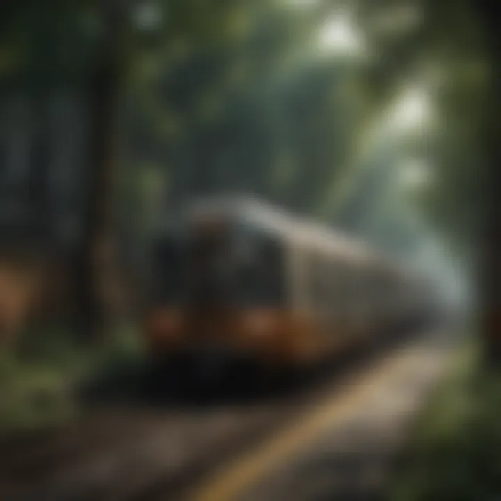 Visual representation of socio-economic impact of subways on urban areas