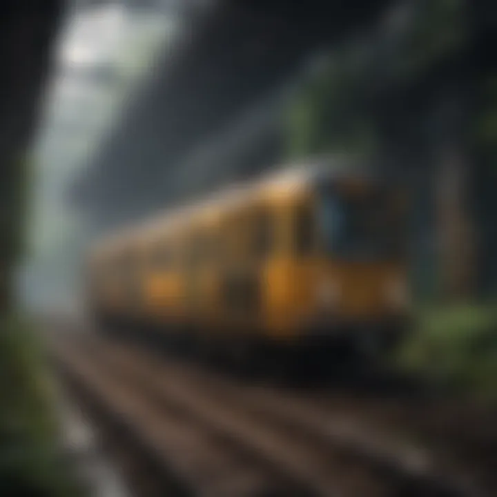 Infographic illustrating subway operational mechanics and technology