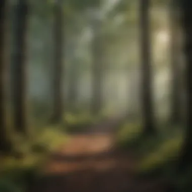 Impact on Woodland Ecosystem An illustration depicting a woodland ecosystem affected by tick infestation
